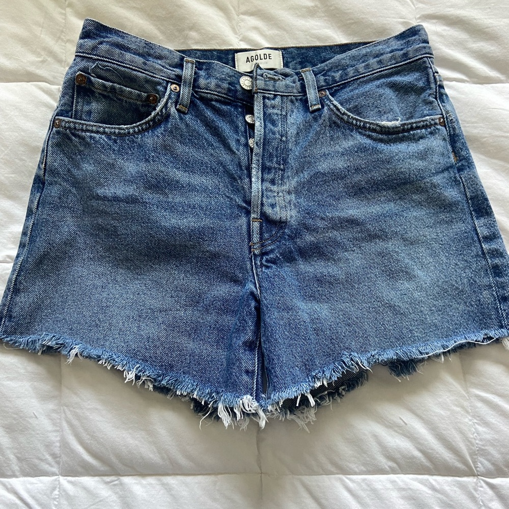 Agolde Parker Denim Short Long